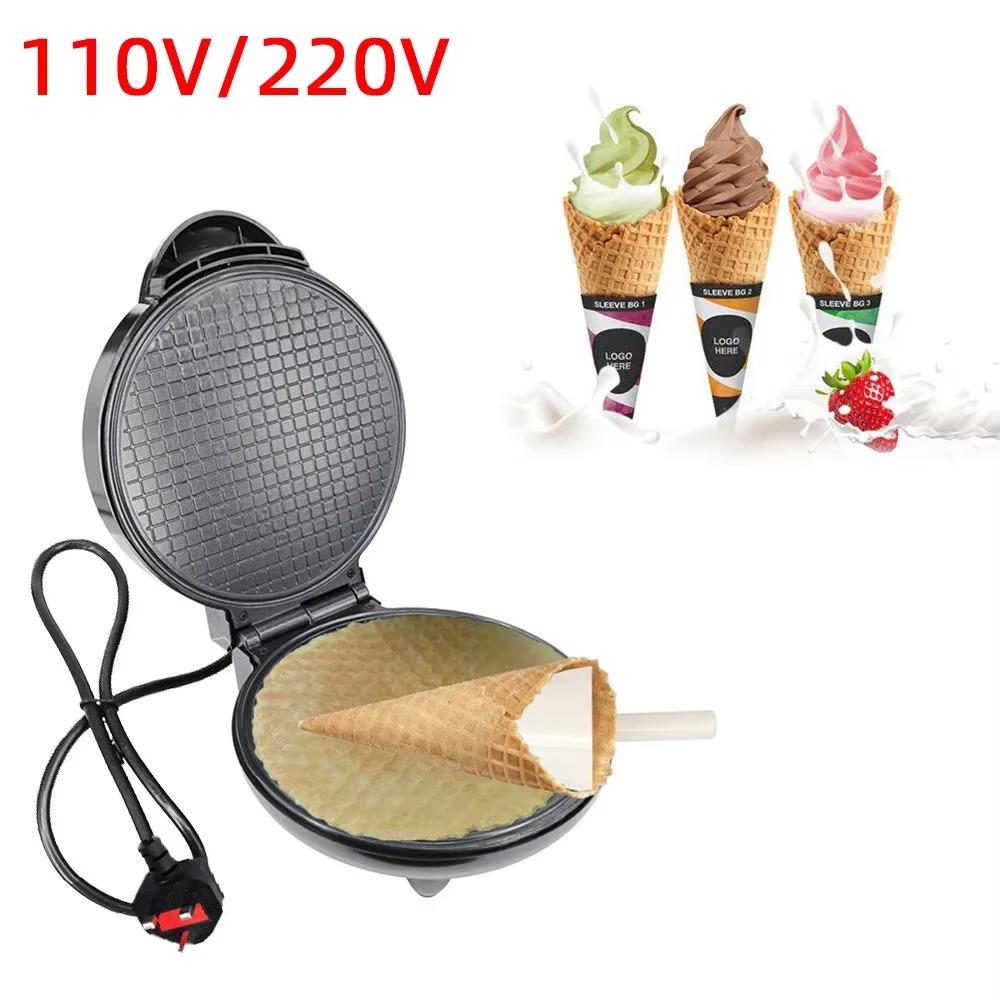 Egg Roll Maker 1PC Ice Cream Roller Electric Cake Pan Pancake Spring Roll 1200W Home Portable