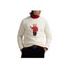 Polo Ralph Lauren Spring Summer New Year Collection Solid Color Bear Pattern Printed Crew Neck Long Sleeve Sweatshirt MNPOKNI16824134-NATURAL