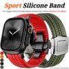 Silicone Sports Strap for Apple Watch Ultra 3/2/1 49mm Series 11 10 9 8 7 46mm 45mm 44mm Rubber Band for IWatch SE3 6 5 4 3 42mm Bracelet