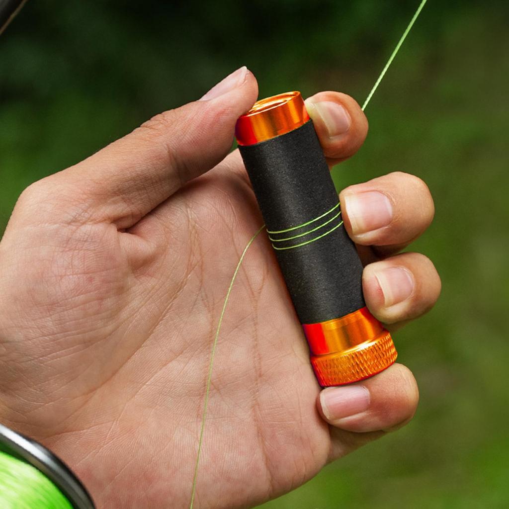 Line Pull Rod Aluminum Alloy Anti-Slip Snag Line Pulling Hook Tying Knot For Hand Protection Fishing Reel Knot Tightening Tools