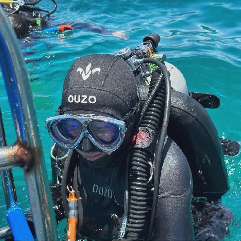 OUZO 5mm Diving Hood: Thickened Cold-Proof Snorkeling & Surfing Cap for Winter Swimming