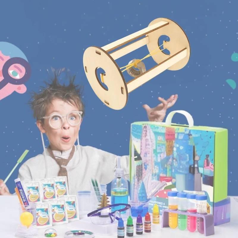 Wooden Hook Wheel Stem Educational Science Experiment Toy For Toddlers And Elementary Students