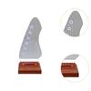 Electric Guitar Pick Holder Acrylic Display Wood Base for Players