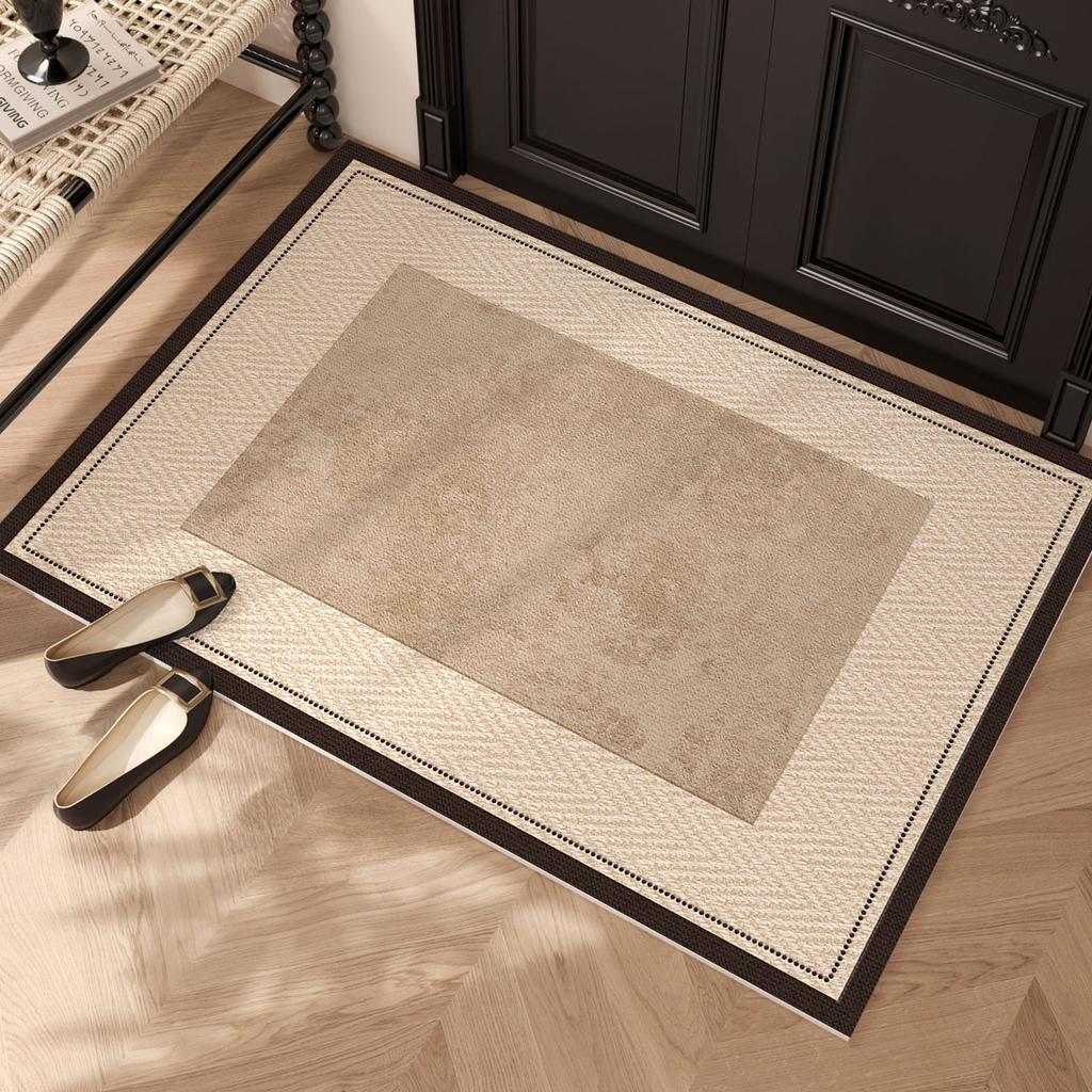 Entrance Door Mat Non-slip Wear-resistant Dirt-resistant Carpet Semi-circular Simplic Texture Garden Rug Outdoor Home Decor Mats