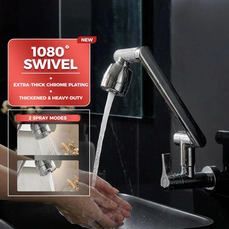 Kitchen Sink Faucet 360° Rotatable Leak-proof Durable Water Tap for Rental House Kitchen Bathroom Renovation