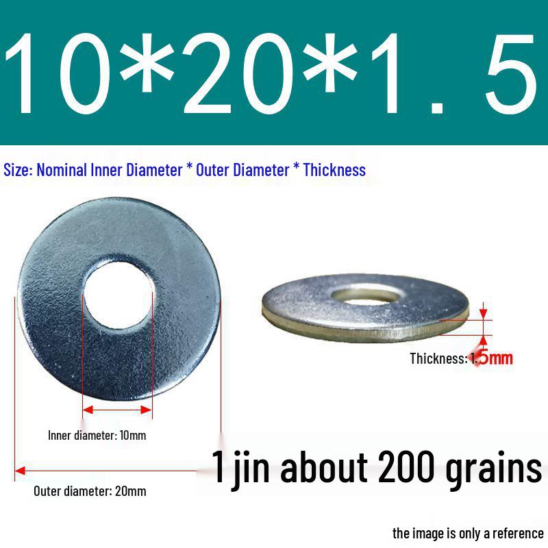 Galvanized Oversized Metal Washers M3-M60
