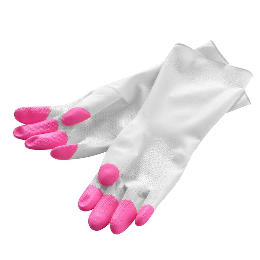 PVC Haushaltshandschuhe Reinigung Anti-Rutsch Multifunktional Ergonomisch Wasserdicht Spülhandschuhe