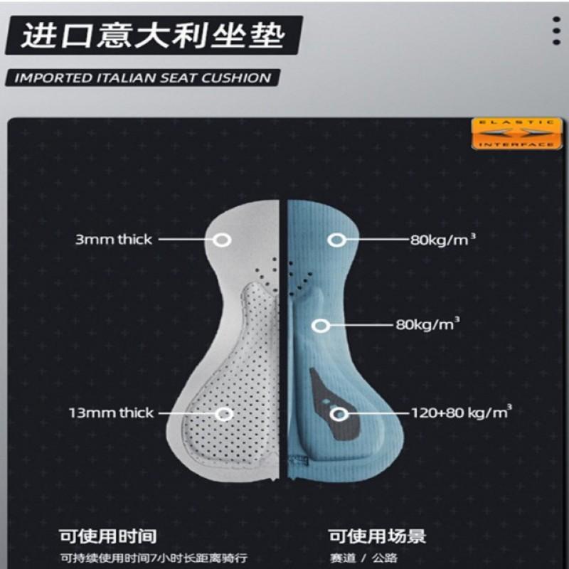 Unisex Cycling Shorts With Adjustable Straps Mountain Road Bikes Breathable Bike Wear
