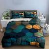 Hexagonal Geometric Bedding Set Bedding Duvet Cover Set Duvet Cover Pillowcases (1 * Duvet Cover 2 * Pillowcases, Without Duvet Insert)