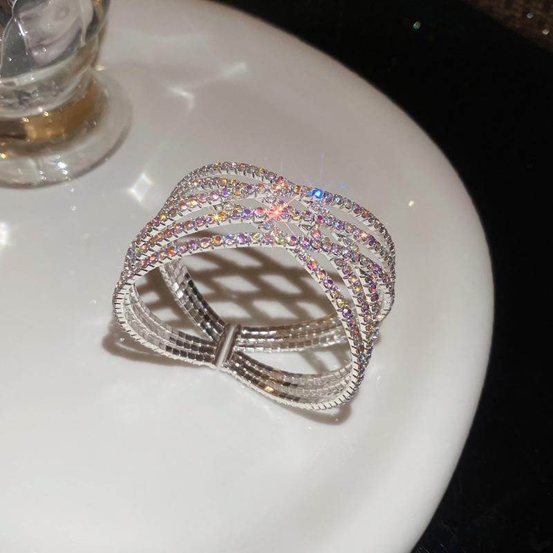 Koreanisches Strass-Offenarmband: 2025 Trendiges, High-End, Luxuriöses Armband für Damen.
