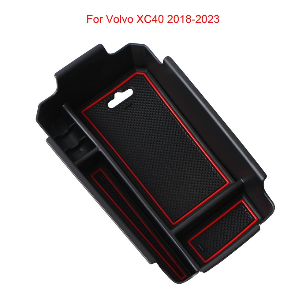 Car Central Armrest Storage Box Holder For Volvo XC40 2018-2023 Center Console Organizer Tidying