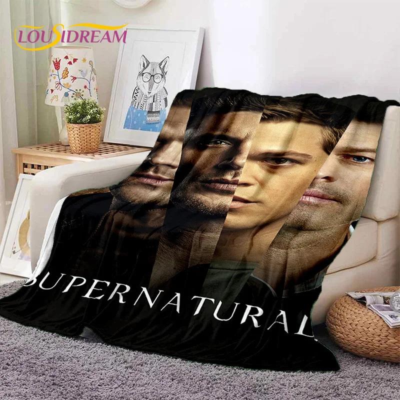 3D Latest Supernatural Dean Sam Soft Flannel Blankets,Throw Blanket Comfortable Blanket for Picnic Beds Sofa Home Bedroom Gift