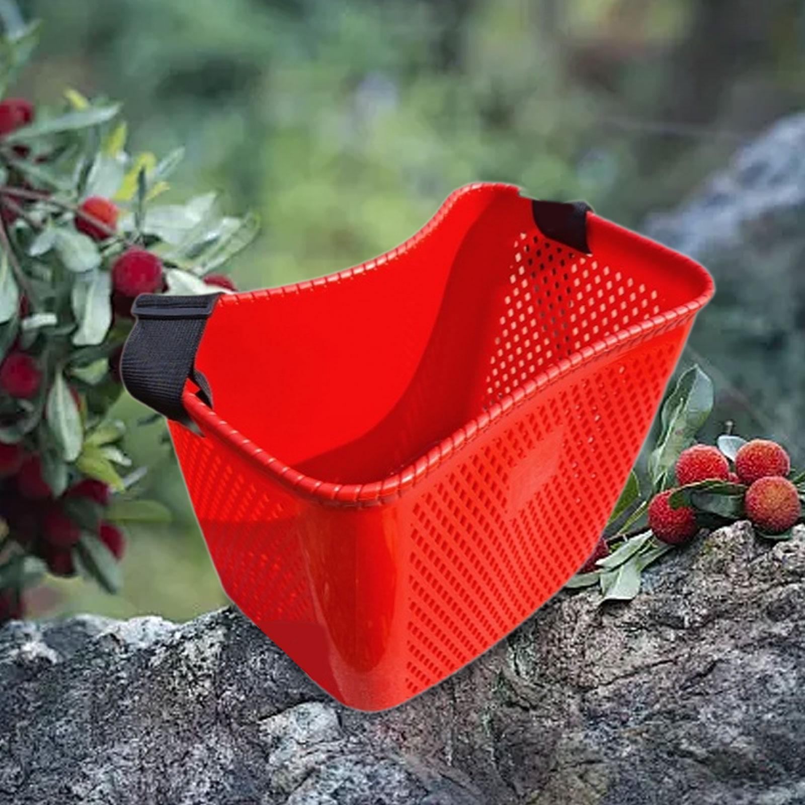 

Adjustable Strap Basket for Fruit Collection And Storage червоний