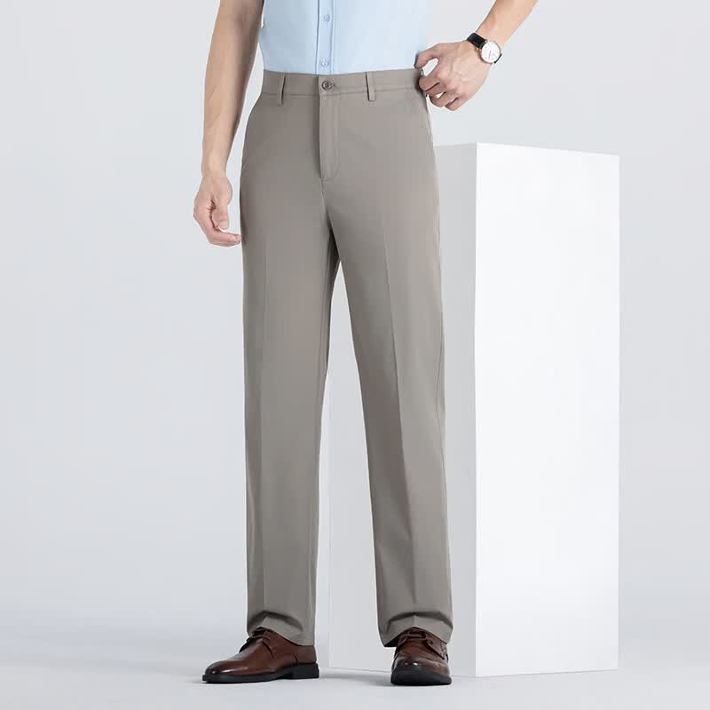 Men's Business Casual Straight Trousers