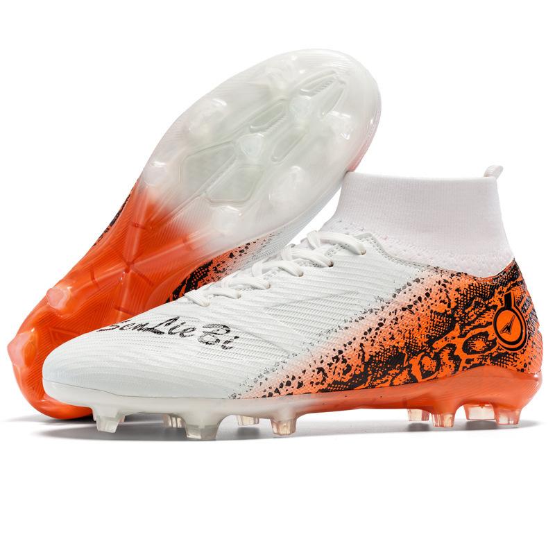 Large size Xiyin high-top football shoes men's lawn AG spikes female students competition sports shoes