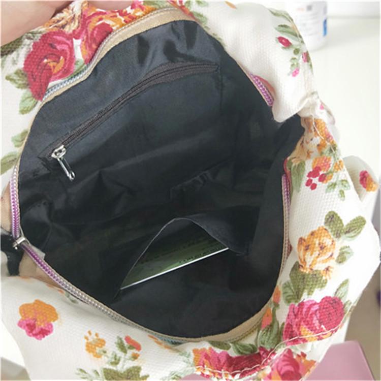 Women's Korean Style Canvas Tote Bag with Bowknot - Simple, Retro, and Perfect for Groceries or Your Phone