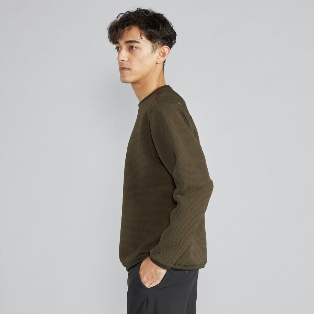 Mizuno Breath Thermo Ripple Quilted Outdoor Dark Olive Men's Jacket, Heat-Generating Material, B2MCC503,