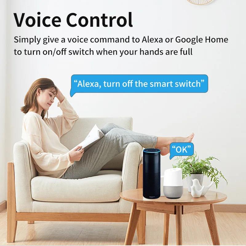 Graffiti Smart WiFi Circuit Breaker Switch with Alexa Voice Control and DIY Timer for Home Lights