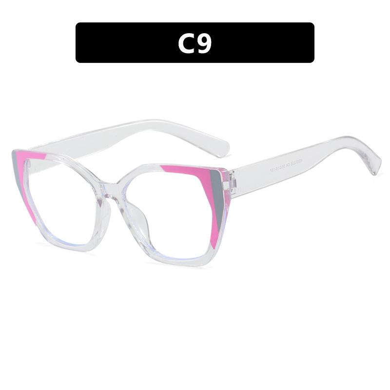 

Women s glasses, fashionable cat-eye large-frame glasses.