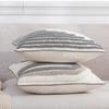 BUYNOW 1PC Geometric Lines Looped velvet Pillowcase 18X18Inch Bohemian Living Room Sofa Cushion Cover Home Bedroom Saddle Decor