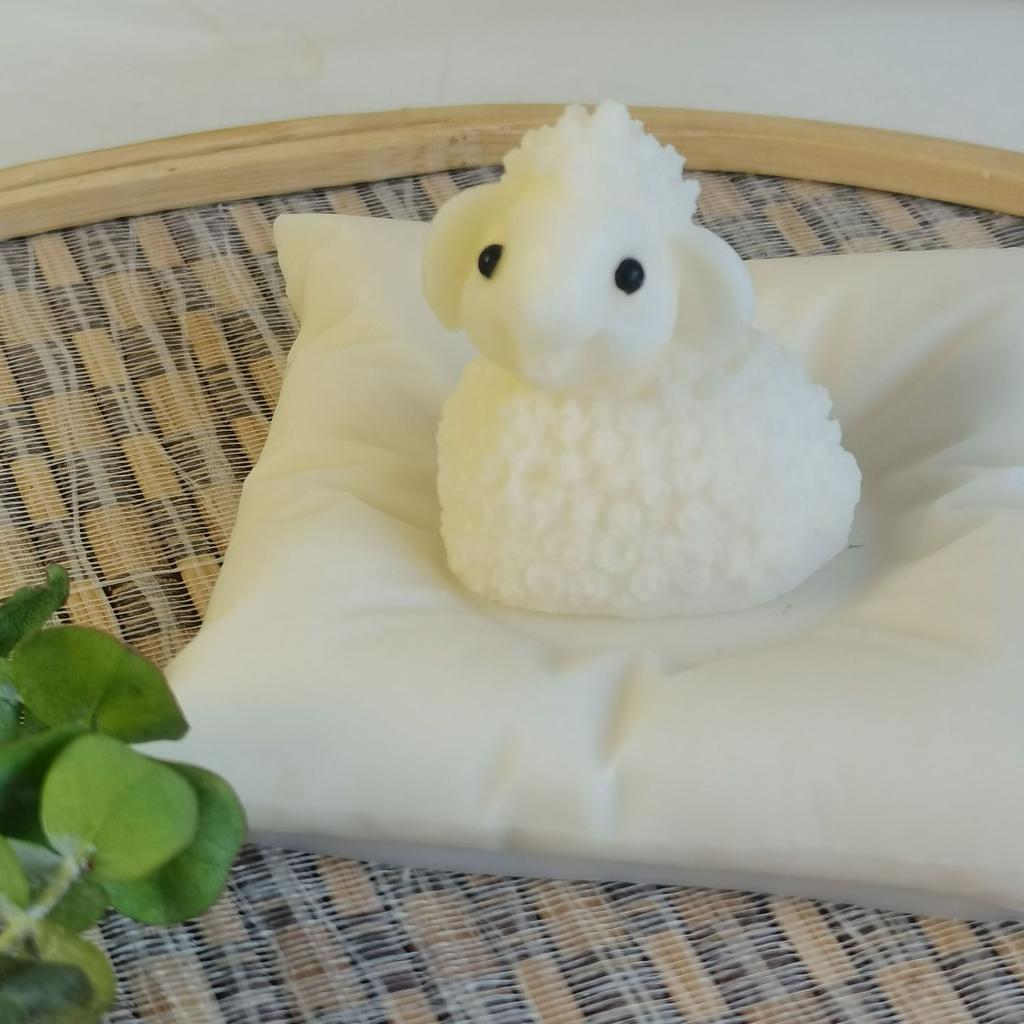 DIY Cartoon Sheep Silicone Candle Molds 3D Animal Candle Gypsum Resin Soap Mold Chocolate Candy Baking Tool Home Crafts Gift