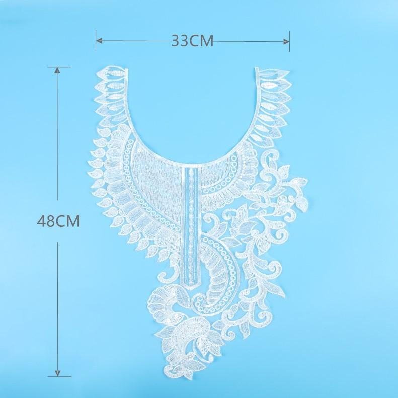 Bead Embroidery Collar Flower Heavy Industry Embroidery Bead Collar Flower Accessories Decorative Clothing Accessories Lace Accessories