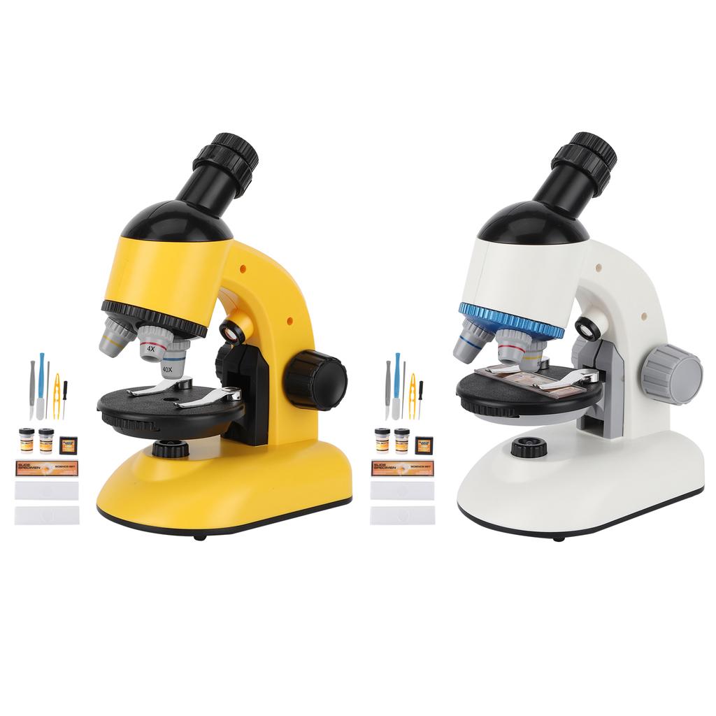Kids Beginner Microscope With 360° Rotating Head Educational Science Toy For Children Learning