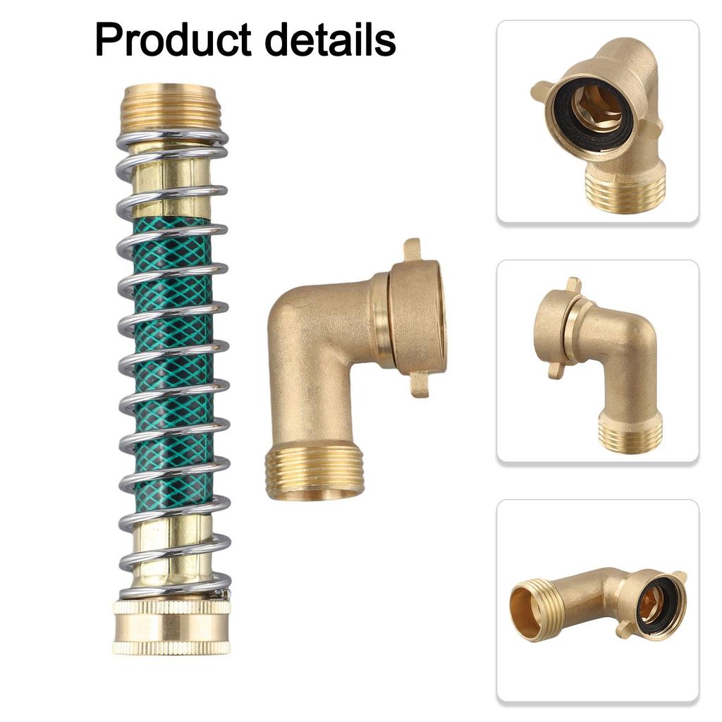 Easily Connect Your Hoses with Yellow Brass Elbow Connector