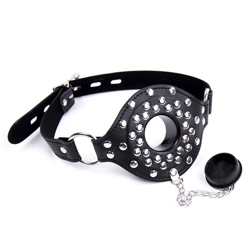 Single-Strap Mouth Gag with Holy Water Sprayer - Kinky Adult Toy for Men