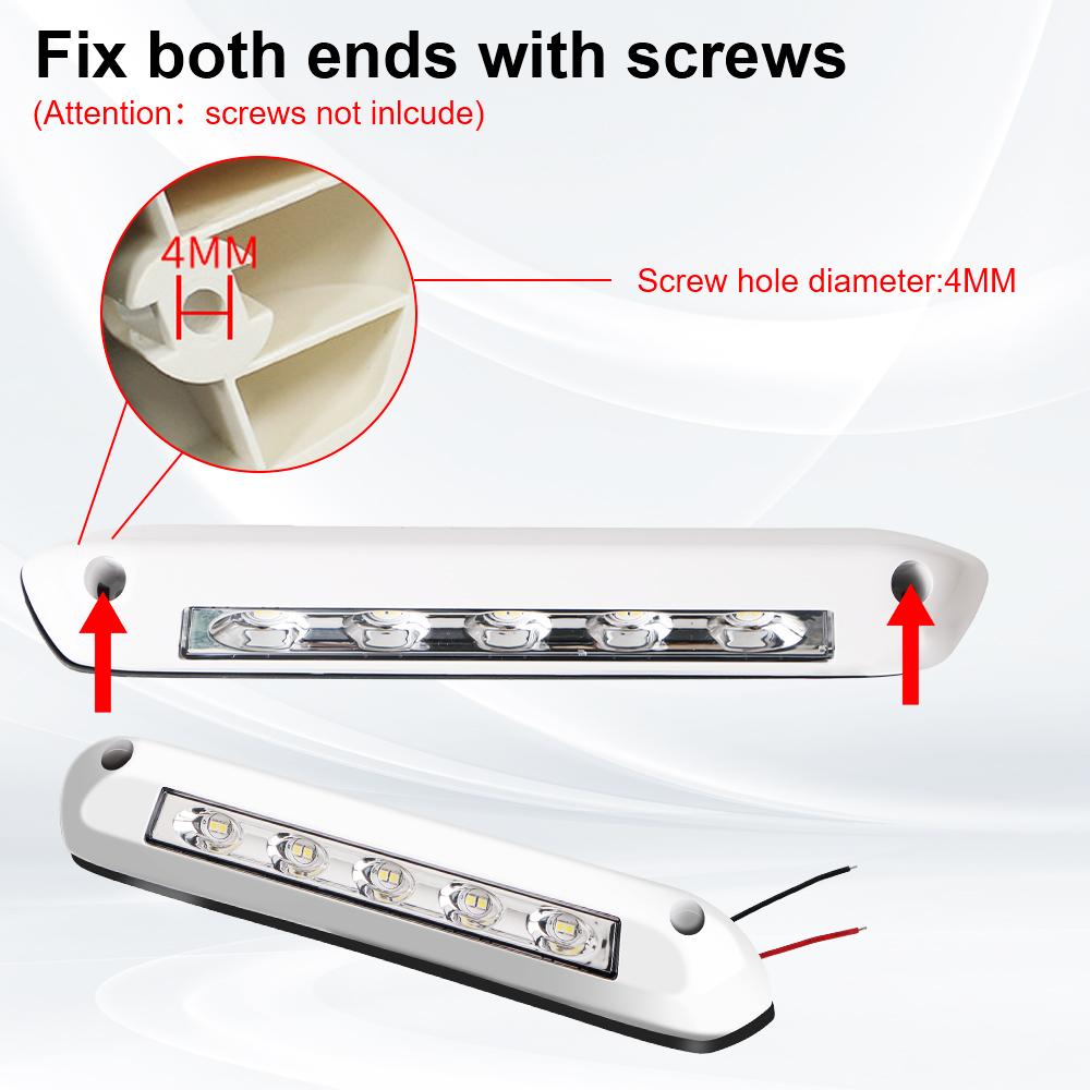 LED Awning Porch Light RV Van Trailer Exterior Lamp Waterproof Caravan Interior Wall Lamps 12V/24V
