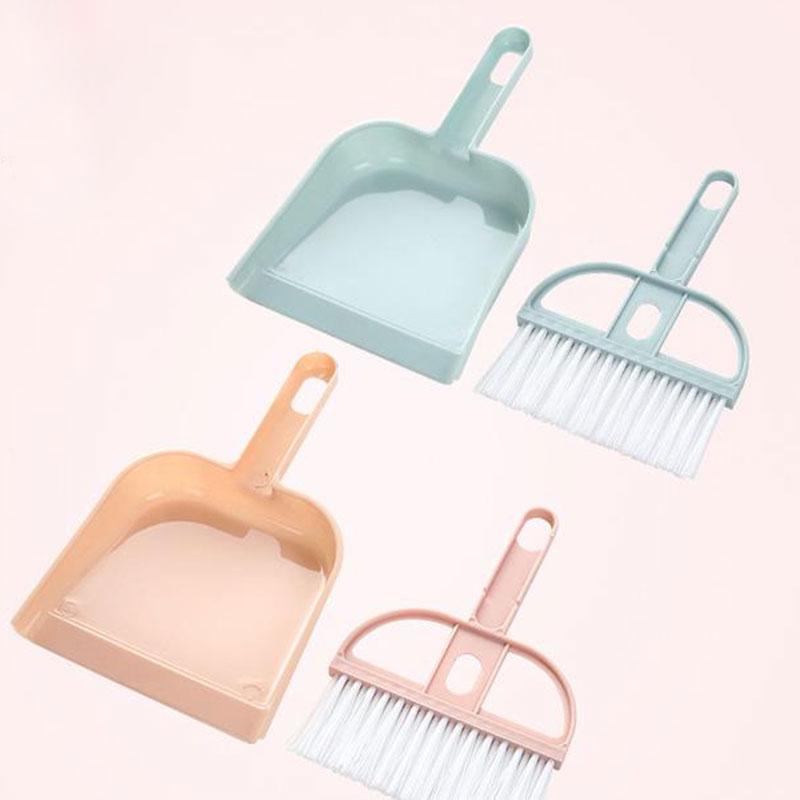 Mini Brush Small Broom Dustpans Set Desktop Sweeper Garbage Cleaning Shovel