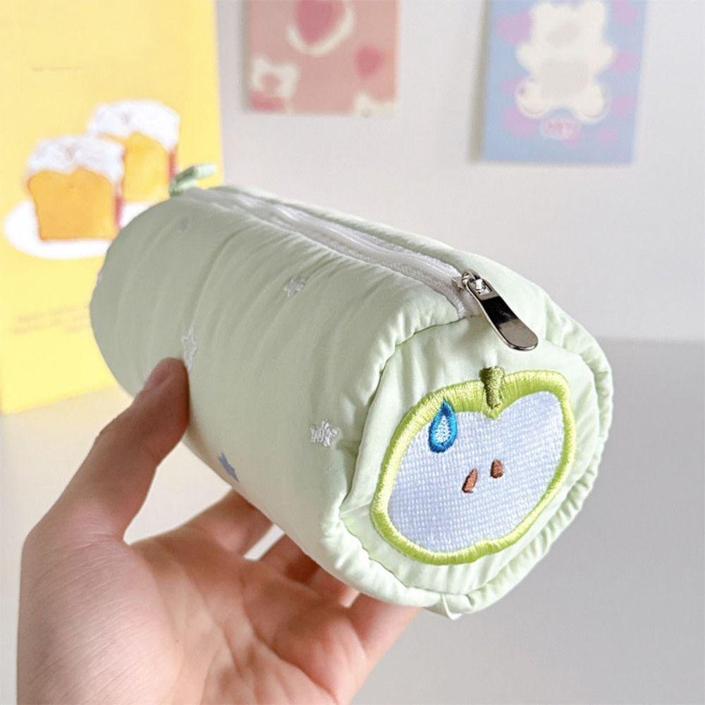 Little Star Pencil Case Pouch Embroidery Desk Storage Bag Cute Makeup Lipstick Bag  Students