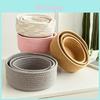 Cotton Ecofriendly Storage Basket With Multiuse Organizer For Home Office And Vanity