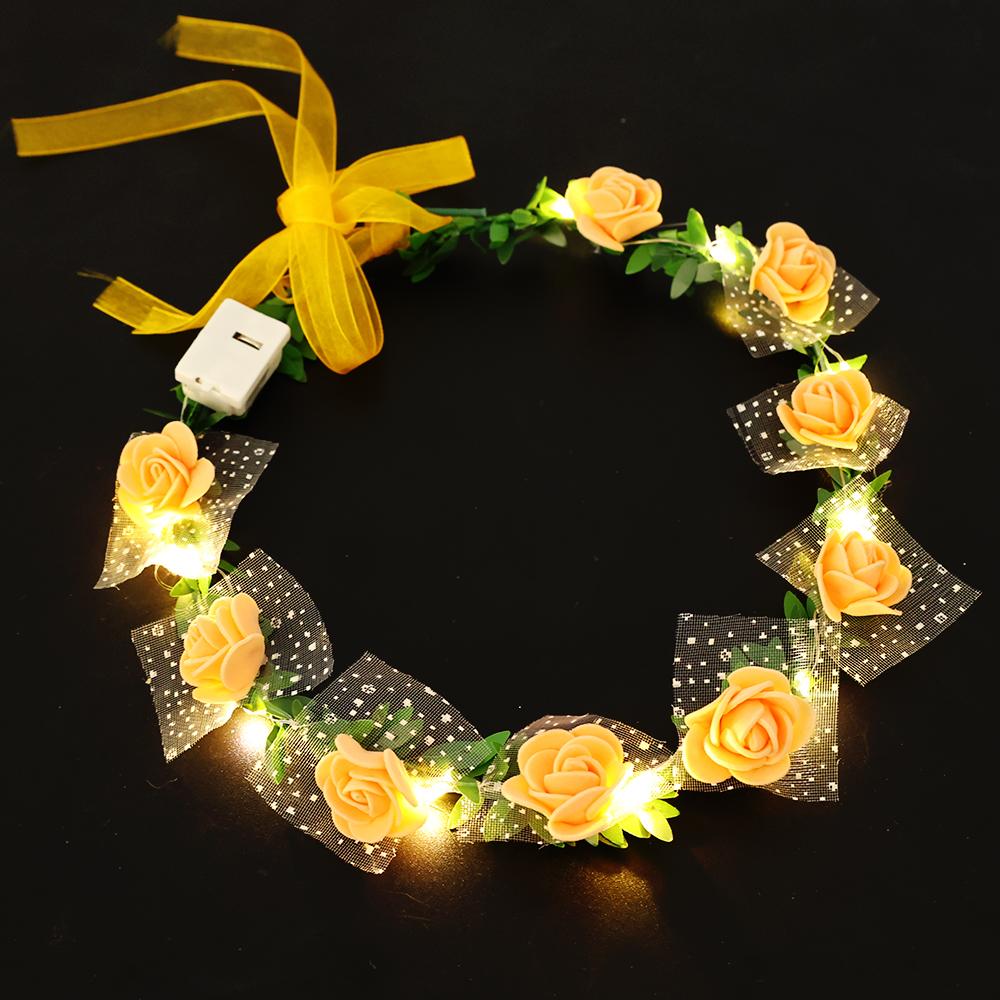 Simulated Roses Light-emitting LED Garland