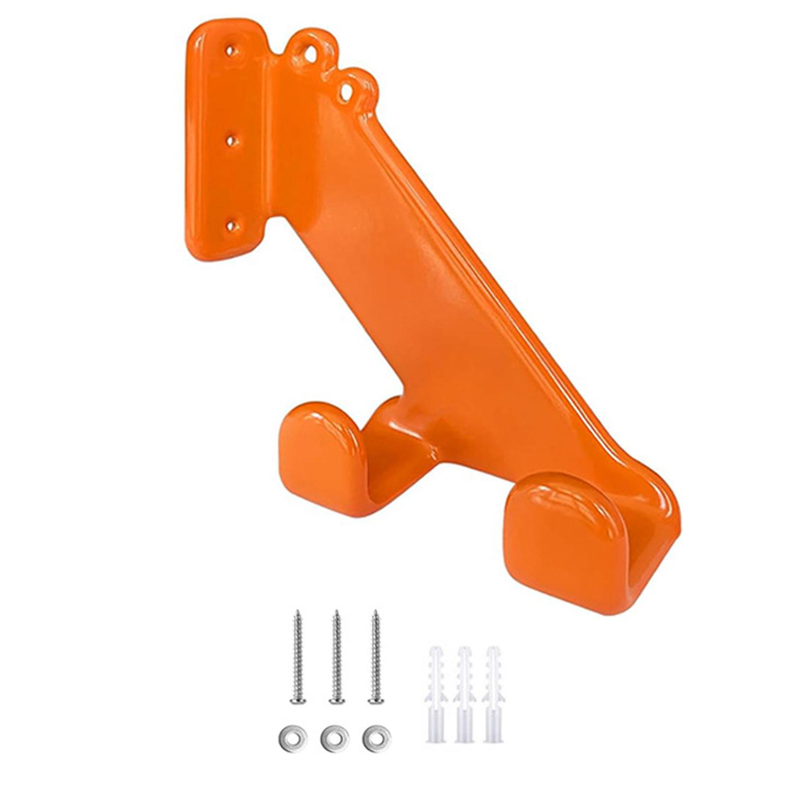 Оранжевый крючок из нержавеющей стали Настенный кронштейн Стеллаж для хранения в гараже Кронштейн для хранения инструментов