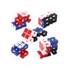 Stress Relieving Finger Toys 2 Pack Infinity Cube Metal Fidget Toy for Focus and Relaxation