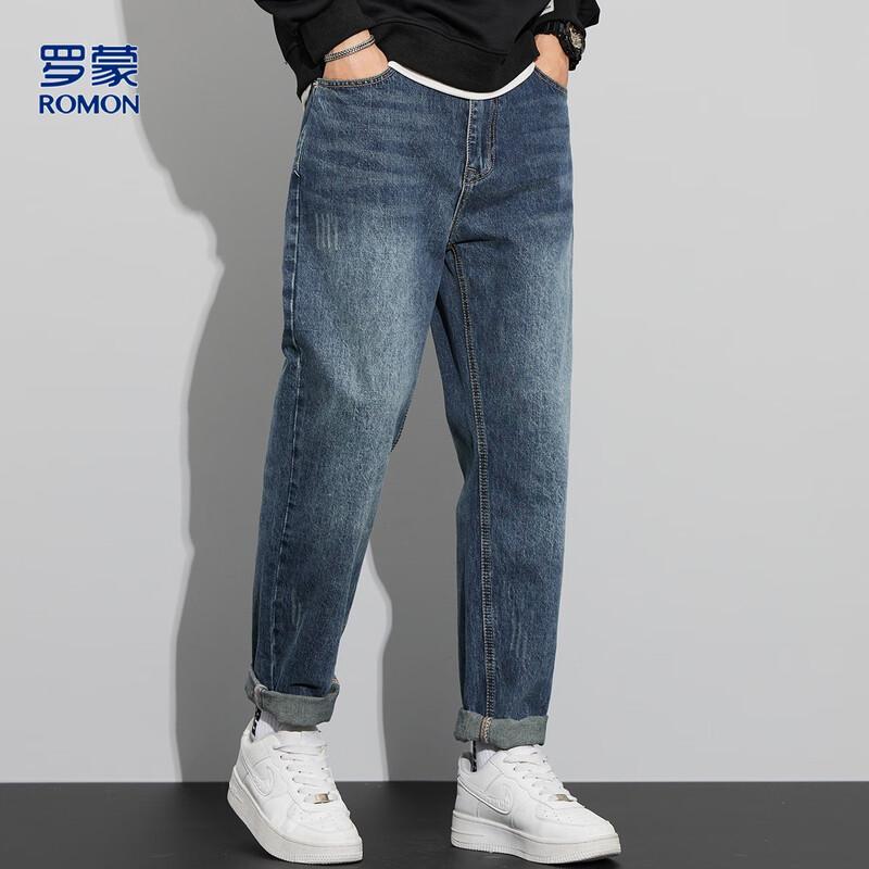 Romon Men s Straight-Leg Multi-Pocket Jeans 31