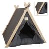 Pet Teepee Tent Soft Large Space Portable Universal Pet Tent Bed for Dogs and Cats Grey Grey