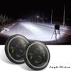 7 Inch LED Headlights DRL Hi/Lo Beam  Halo Ring Amber Angel Eye For Car/Motorcycle