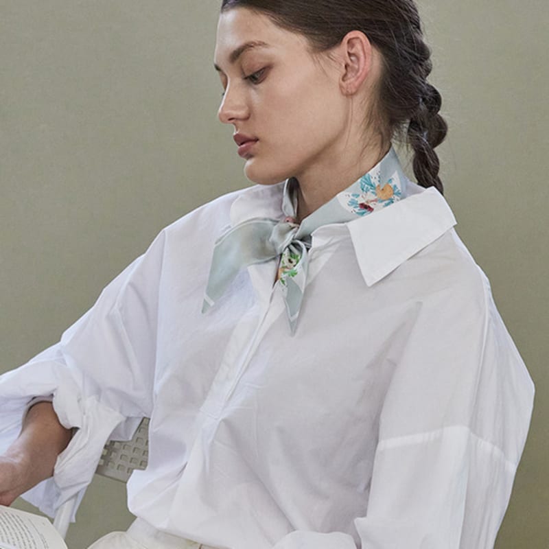 ANA MAISON Dulgi Twilly Silk Scarf [PMT-1406]