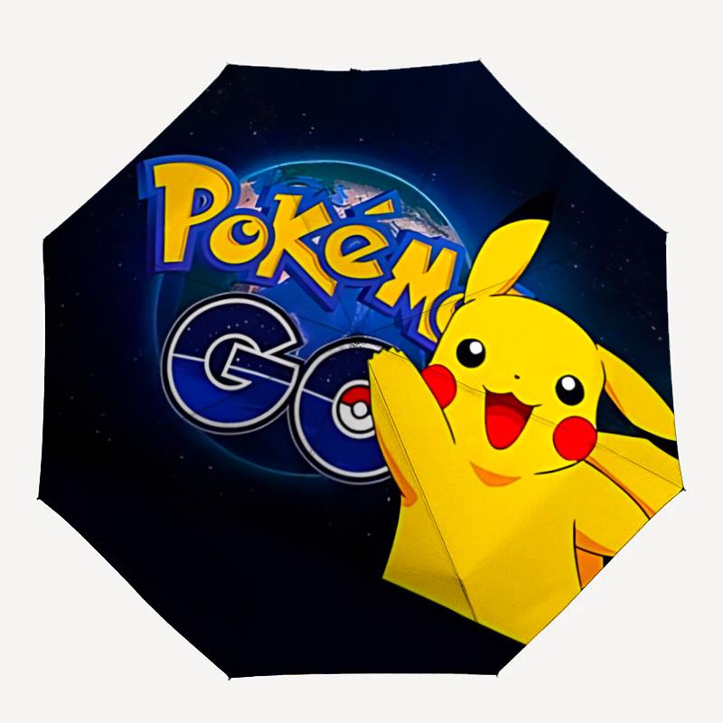 

1pc Pokémon, Pikachu Automatic Umbrella Durable Iron Frame & Plastic Handle, Gift for Men & Women, Sturdy Construction, Best for Christmas, Helloween,