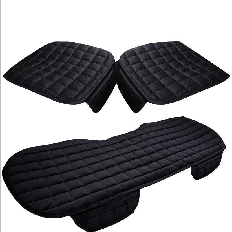 Plush Winter Car Seat Cushion Set: Thickened Wool for Warmth