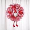 Cartoon Valentine's Day Dwarf Wreath Handmade Elegant Artificial Wreath Sign Hanging Door Hanging Garlands Kids Gifts