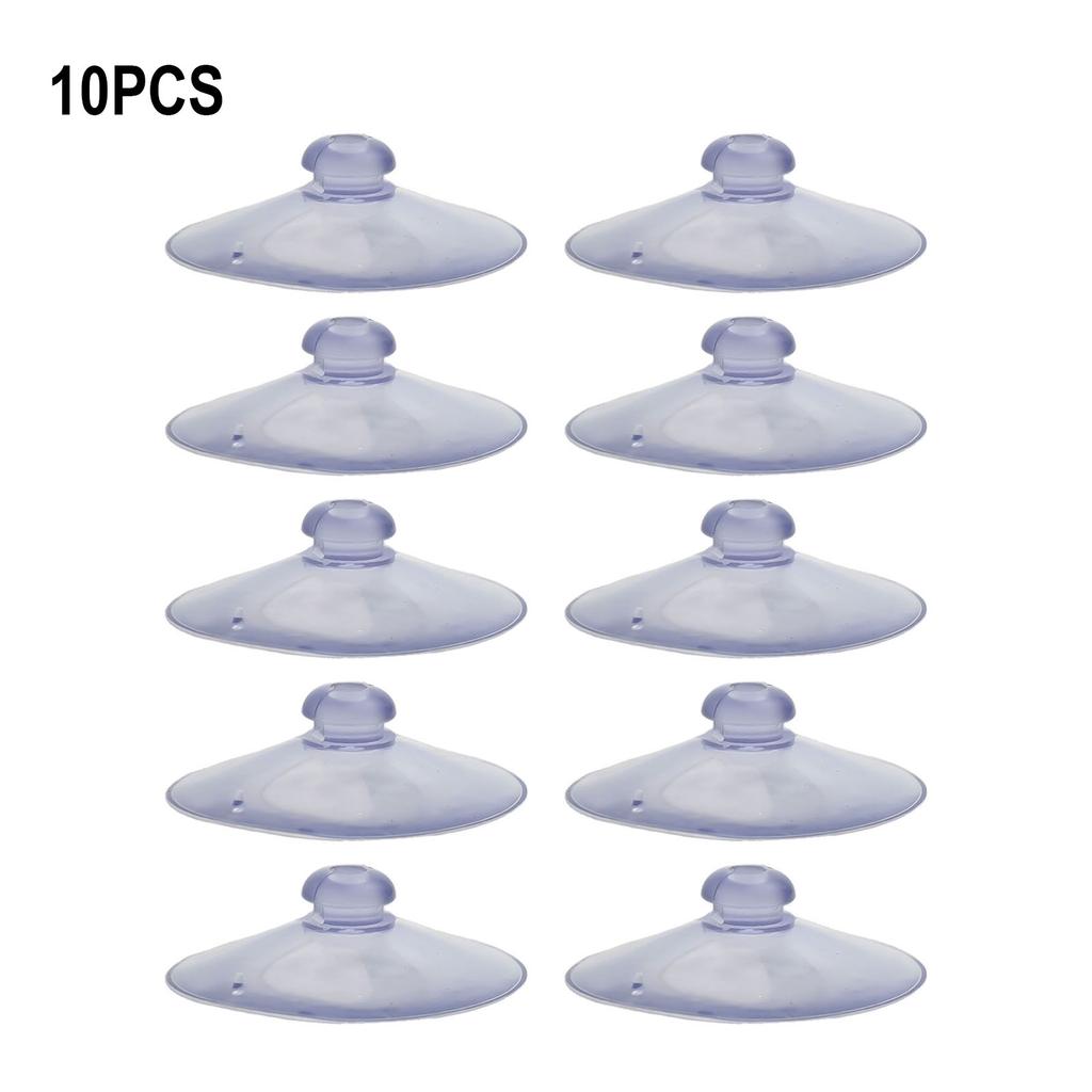 Round Suction Cup Strong Suckers Transparent Convenient Hanger Kitchen PVC Removable Wall Hooks 55mm High Quality