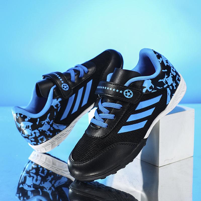 Sneakers Children's Girls Training Nails Competition Stomach Boys' Small Football Shoes New Broken Elementary and Secondary School Velcro