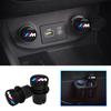 FA8Car Cigarette Lighter Cover Dustproof Cap Accessory For BMW M 50th Anniversary X1 X3 X4 X6 E90 E91 I3 I4 F30 F48 F30 F10 E30 G10