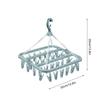 Sock Drying Rack Folding Laundry Clothes Hanger 32 Clips Plastic Rotatable Dryer Clothes Drying Racks Organization for Underwear
