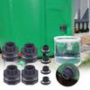 1 Set Rain Barrel Bulkhead Fitting Kit with Plugs Leak-Proof Drill Water Barrel Spigot Connector Fitting Garden Supplies