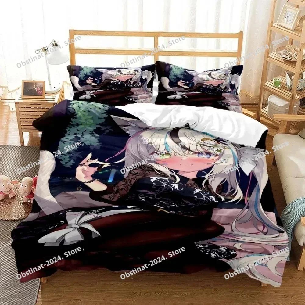 

Sexy Beauty Cartoon Digital Bedding Set Printed Bed Set With Pillowcase Bed Duvet Cover Soft Single Double Queen Super King Size EU Single(135*200cm)3pcs