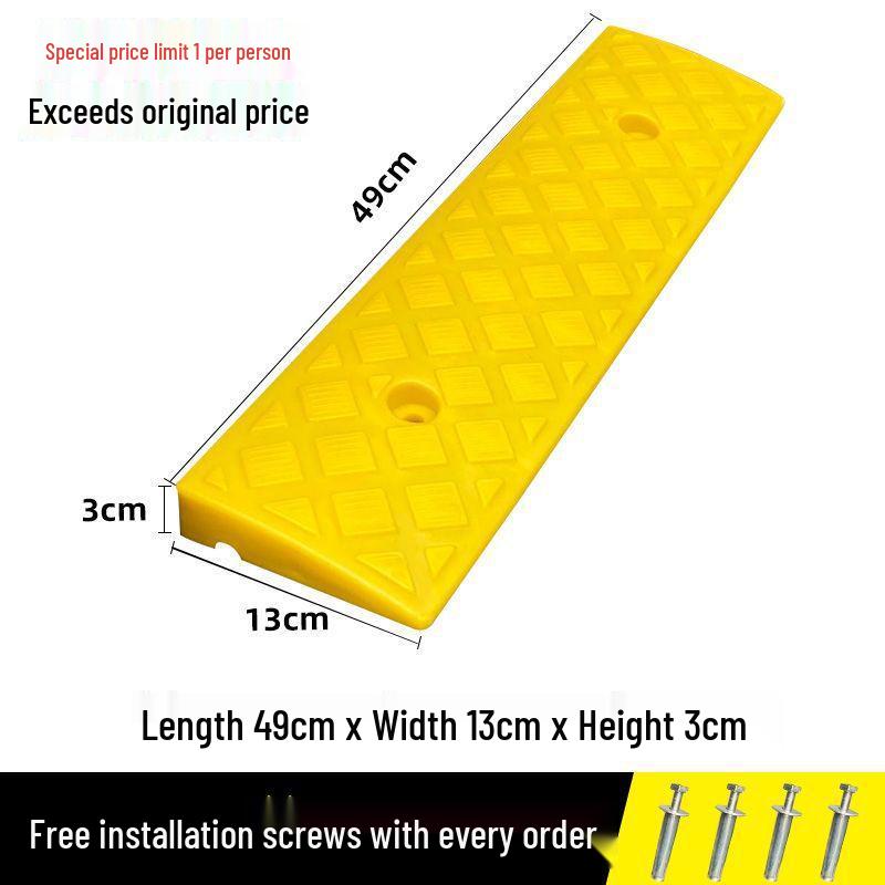 

Anti-Slip Ramp and Curb Mat for Car Thresholds and Roadside Slopes